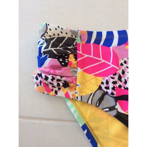 California Waves Bikini Bottom Floral Swimwear - Picture 2 of 6